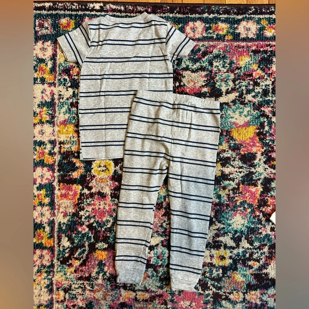 Carters Printed Pajama Sets Toddler Boy 2T Trucks Stripes